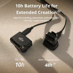 DJI Mic Mini Kablosuz Mikrofon (2 TX + 1 RX + Charging Case)