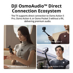 DJI Mic Mini Kablosuz Mikrofon (2 TX + 1 RX + Charging Case)
