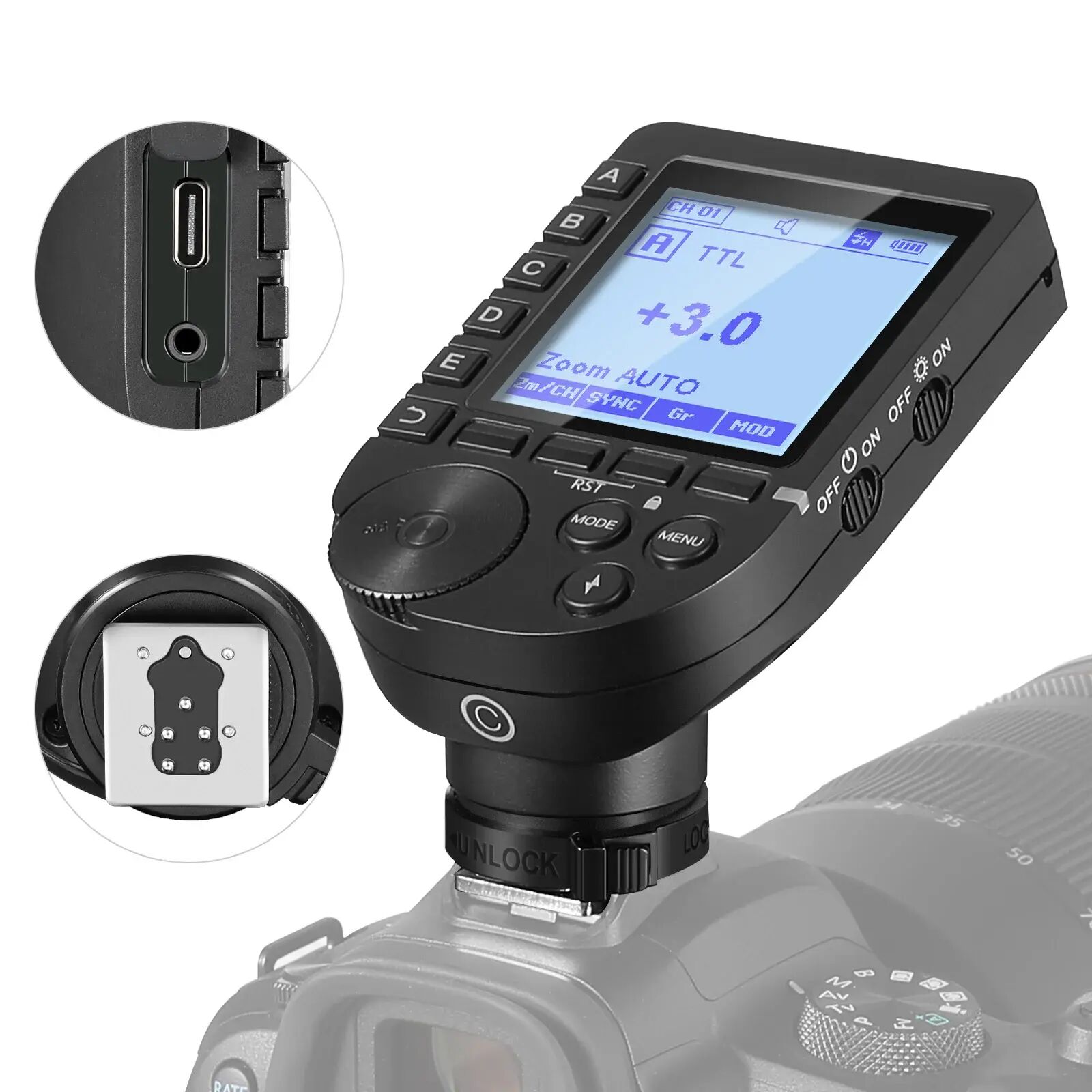 Neewer QPRO-C Canon Uyumlu TTL Kablosuz Flaş Tetikleyici
