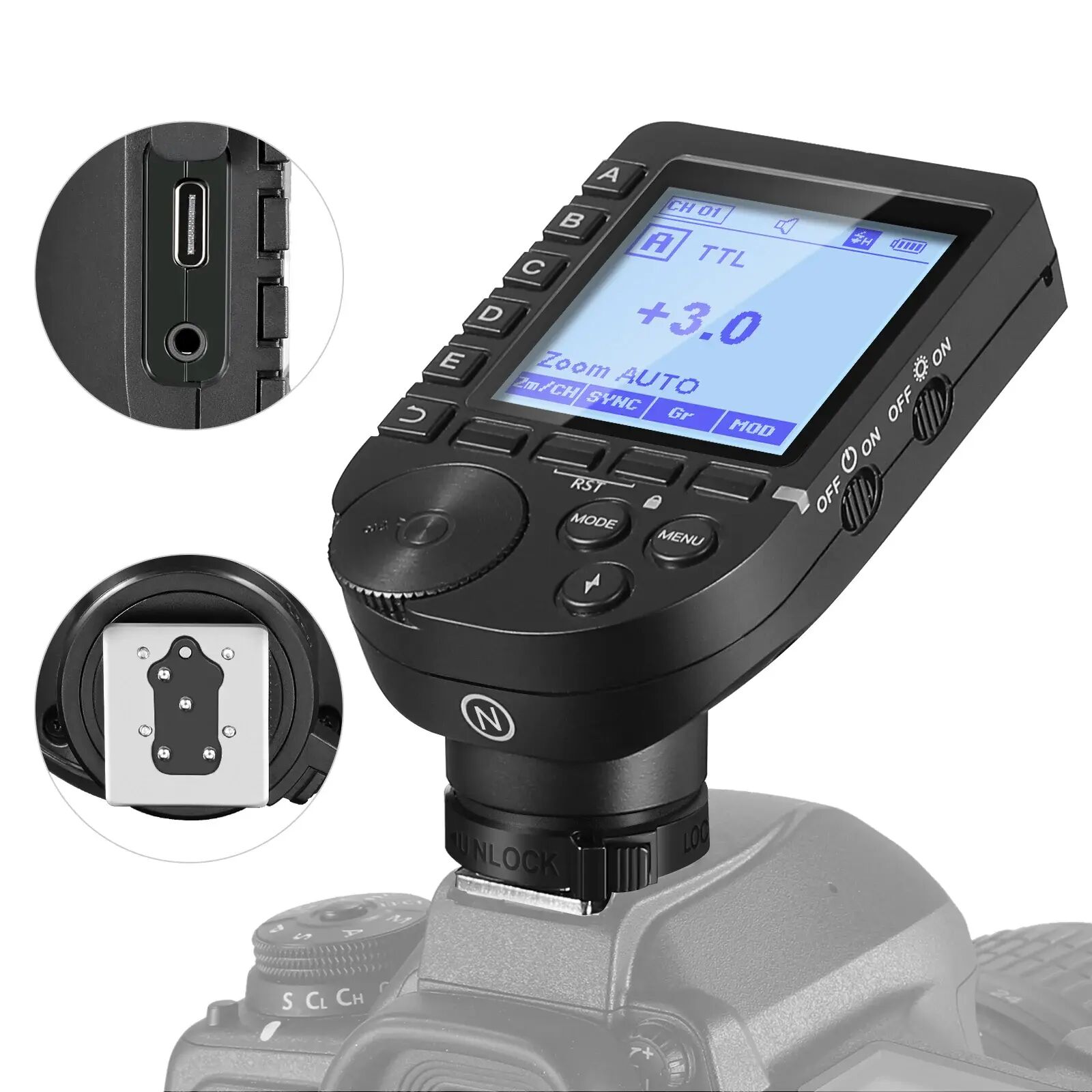 Neewer QPRO-N Nikon Uyumlu TTL Kablosuz Flaş Tetikleyici