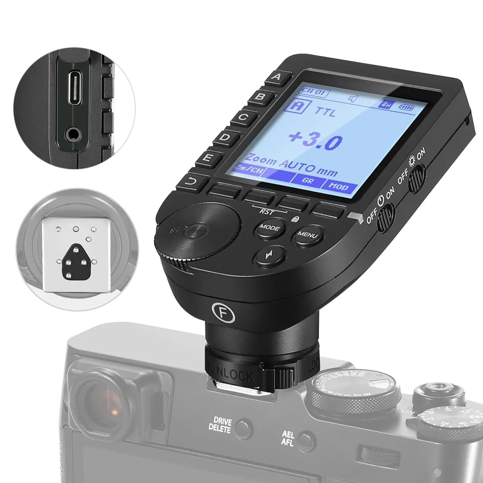 Neewer QPRO-F Fujifilm Uyumlu TTL Kablosuz Flaş Tetikleyici