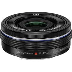 OM System M.Zuiko Digital ED 14-42mm f/3.5-5.6 EZ Lens (Siyah)