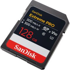 Sandisk 128GB SDXC Extreme Pro 300MB/s UHS-II V90 Kart