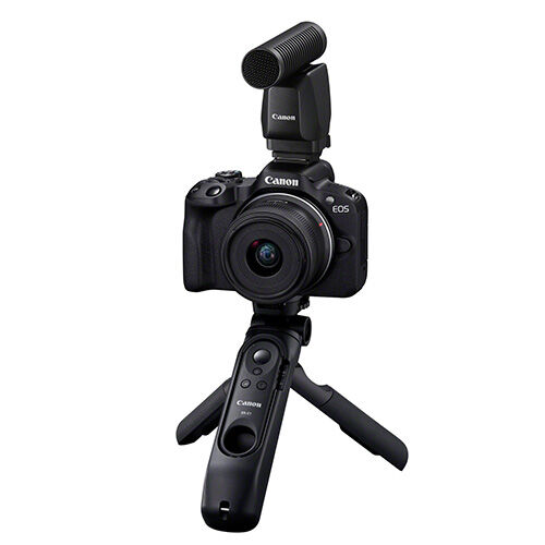 Canon EOS R50 18-45mm + DM-E100 Mikrofon + HG-100TBR Grip + 32GB Creator Kit