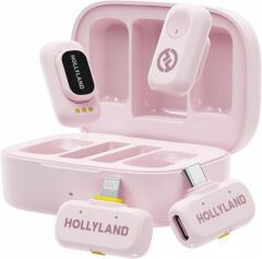 Hollyland Lark A1 Combo Pembe 2 Kişilik Kablosuz Mikrofon Sistemi