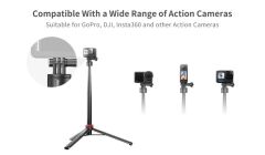 Ulanzi Go-Quick II Aksiyon Kamera Uzatılabilir Tripod Monopod