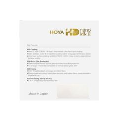 Hoya 62mm HD Nano Mk II CPL Filtre