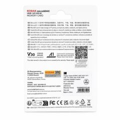 Kodak 32GB UHS-I U3/V30/A1 Güvenlik Kamerası için MicroSD Kart KI330