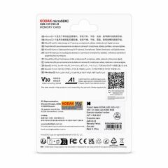 Kodak 64GB UHS-I U3/V30/A1 Güvenlik Kamerası için MicroSD Kart KI330