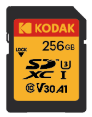 Kodak 256GB UHS-I U3 V30 PRO SD Kart