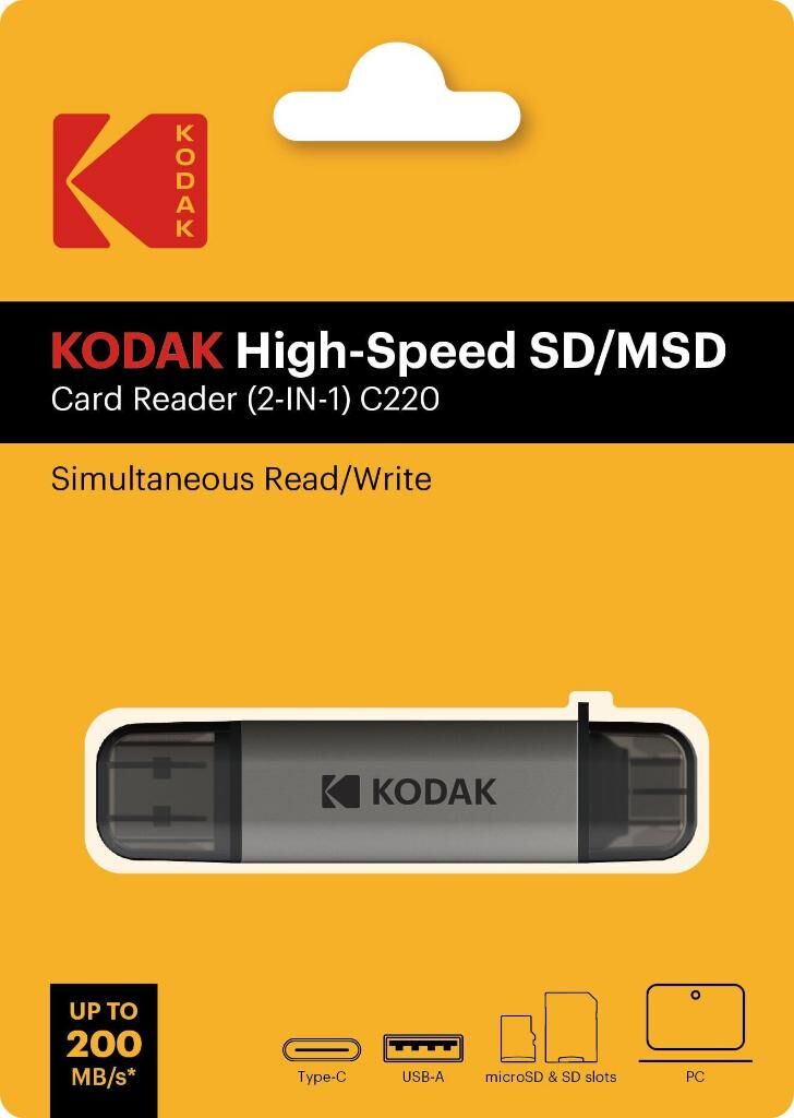 Kodak C220 High Speed SD/MSD Kart Okuyucu 2in1