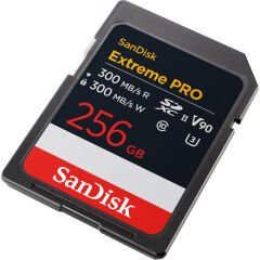 Sandisk 256GB SDXC Extreme Pro 300MB/s UHS-II V90 Kart