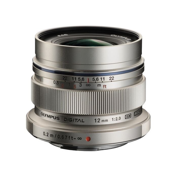 Olympus M.Zuiko Digital ED 12mm f/2 Lens (Gümüş)