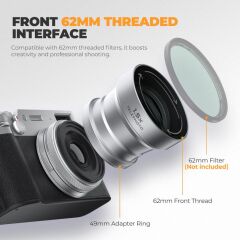 Freewell 1.5X Telephoto Lens Gri (Fuji X100 Serisi) FW-FU-XTP