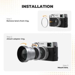 Freewell 1.5X Telephoto Lens Gri (Fuji X100 Serisi) FW-FU-XTP
