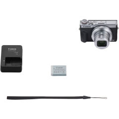 Canon PowerShot G7 X Mark III Fotoğraf Makinesi (Gümüş)
