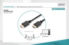 Assmann Digitus 5m Altın Uçlu HDMI Kablo (HDMI - HDMI)