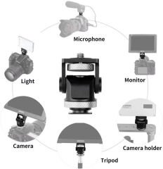 Milica MBH-09 Kamera Üstü Metal Monitör Adaptörü