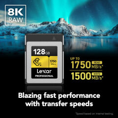 Lexar 128GB Gold 1750MB/s CFexpress Type-B Hafıza Kartı