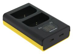 Patona 1713 İkili LCD Şarj Cihazı (Olympus Blx-1)