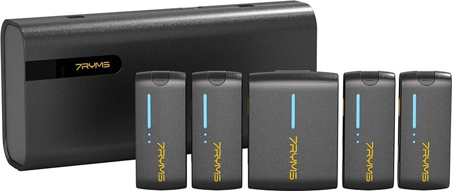 7Ryms iRay DW40 Dört Konuşmacılı Mini Kablosuz Mikrofonu Siyah