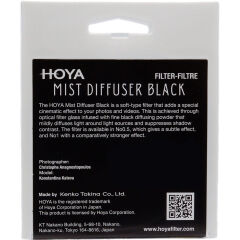 Hoya 82mm Mist Diffuser Black No. 1 Filtre