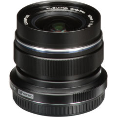 Olympus M.Zuiko Digital ED 12mm f/2 Lens (Siyah)