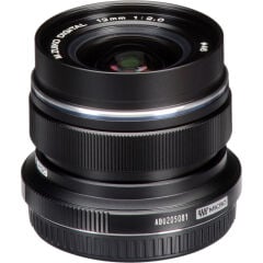 Olympus M.Zuiko Digital ED 12mm f/2 Lens (Siyah)