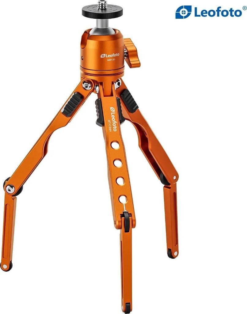 Leofoto MT-03 + MBH-20 Mini Tripod Kiti Turuncu