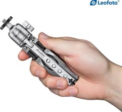 Leofoto MT-03 + MBH-20 Mini Tripod Kiti Gümüş