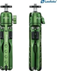 Leofoto MT-03 + MBH-20 Mini Tripod Kiti Yeşil