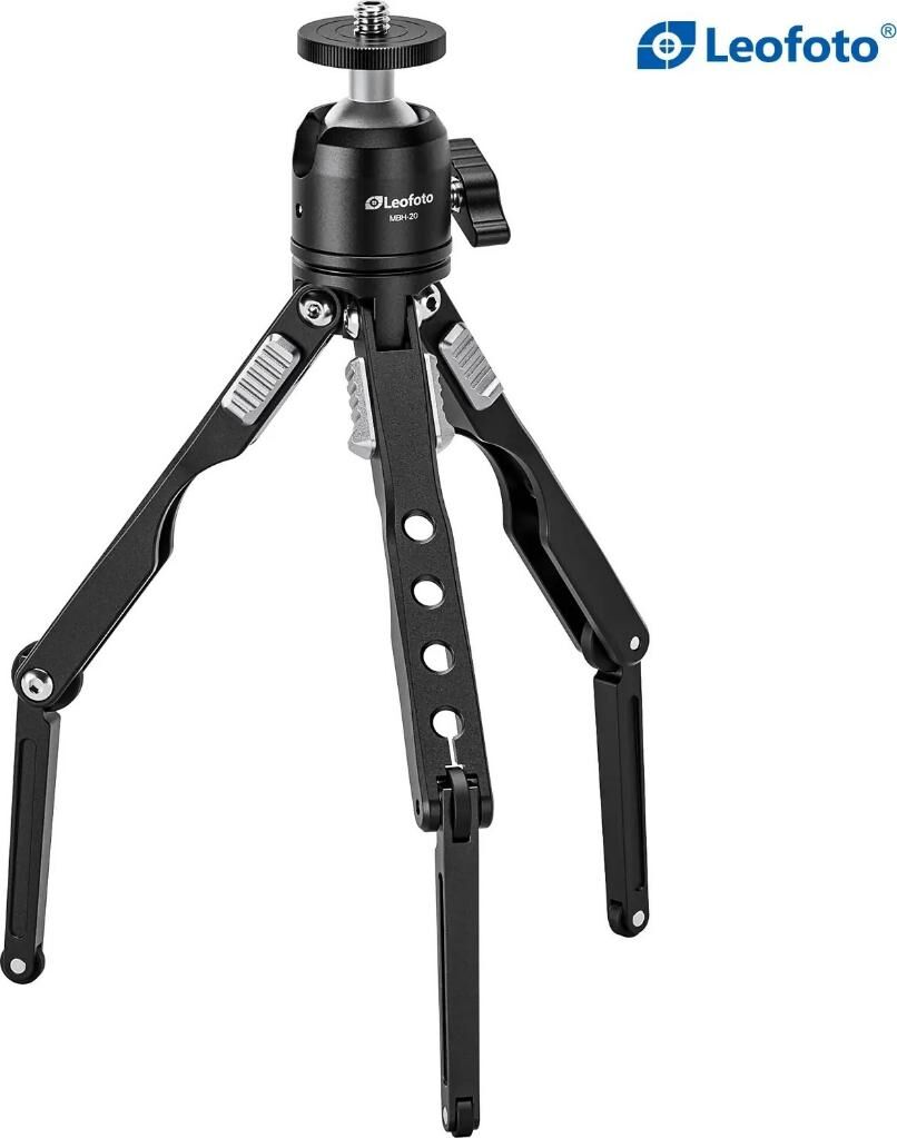Leofoto MT-03 + MBH-20 Mini Tripod Kiti Siyah