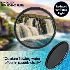 Emolux 55mm ND1000 Neutral Density Filtre (10 Stop)