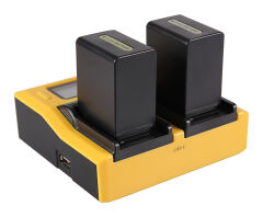 Patona 7557 NP-FP50, NP-FH50, NP-FV100 Sony Dual LCD USB Şarj Cihazı