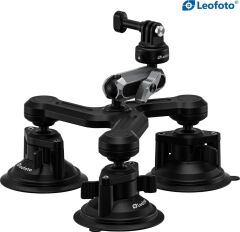 Leofoto LAC-05 Üçlü Vantuzlu Aksiyon Kamera Aparatı