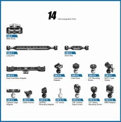 Leofoto AM-8 Kit Profesyonel Magic Arm Kiti