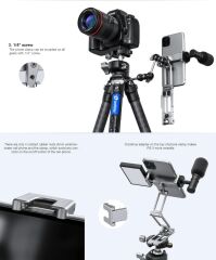 Leofoto PS-4 Katlanabilir Telefon Standı Siyah