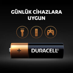 Duracell AA 4'lü Alkalin Kalem Pil (SKT: 03-2035)