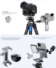 Leofoto PS-3 Katlanabilir Telefon Standı Siyah