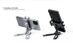 Leofoto PS-3 Katlanabilir Telefon Standı Siyah