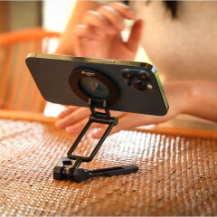 Leofoto PS-5 Manyetik Telefon Standı Gümüş