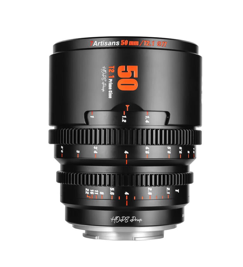 7Artisans 50mm T2.1 Kamera Lensi (Sony E Mount)