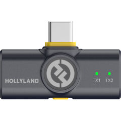 Hollyland Lark M2 USB-C Mobil Kablosuz Yaka Mikrofon Seti