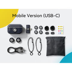 Hollyland Lark M2 USB-C Mobil Kablosuz Yaka Mikrofon Seti