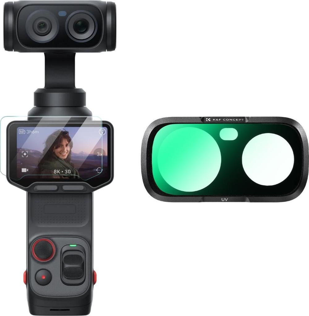 K&F Concept Insta360 Luna Ultra İçin UV Filtre (Çift Lensli)