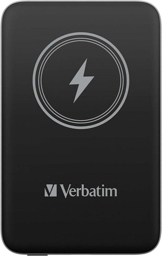 Verbatim MCP-10BK 10000 mAh Kablosuz (Magsafe) Şarj 15W / USB-C 20W PD Powerbank Siyah
