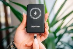Verbatim MCP-10BK 10000 mAh Kablosuz (Magsafe) Şarj 15W / USB-C 20W PD Powerbank Siyah