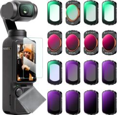 K&F Concept Dji Osmo Pocket 4P İçin 7 Parça ND Filtre Seti (ND8, ND16, ND32, ND64, ND128, ND256, ND1000)
