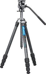 Leofoto LO-224C+BV-1R Profesyonel Karbon Fiber Tripod Kit