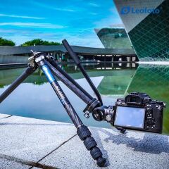 Leofoto LO-224C+BV-1R Profesyonel Karbon Fiber Tripod Kit
